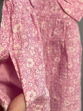 Cat & Jack Pink Tank Floral Dress With Diaper Cover.